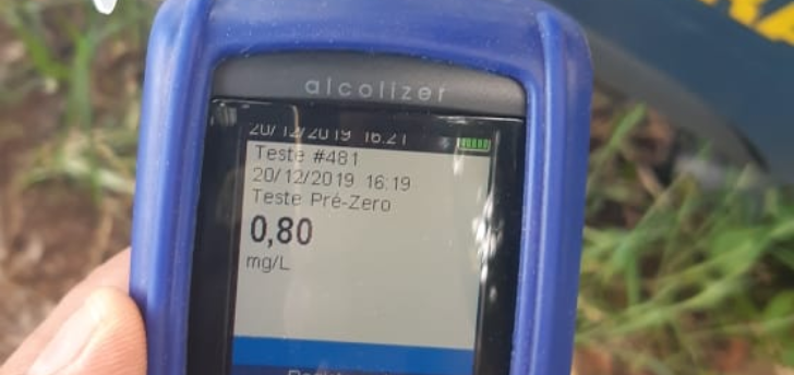 Motociclista é preso após dirigir embriagado e com a CNH suspensa 
