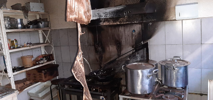 Restaurante pega fogo no centro de Rio Preto 