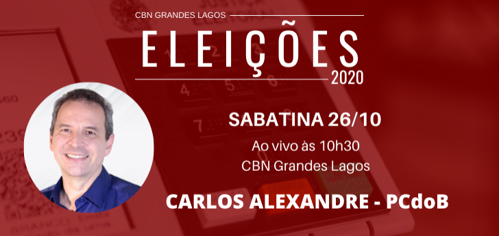 Sabatina CBN: candidato Carlos Alexandre do PCdoB abre série especial