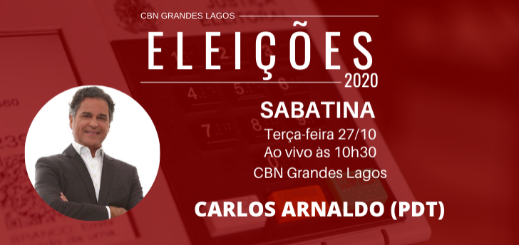 Sabatina CBN: candidato Carlos Arnaldo do PDT 