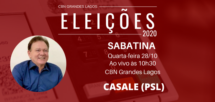 Sabatina CBN: candidato Casale do PSL 