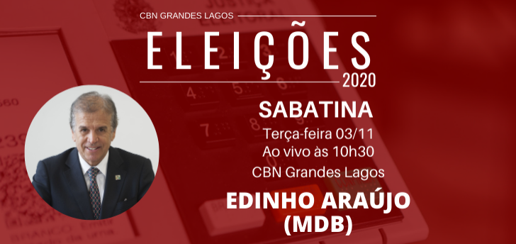 Sabatina CBN: candidato Edinho Araújo do MDB