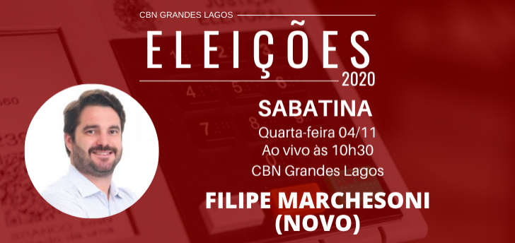 Sabatina CBN: candidato Filipe Marchesoni, do Novo 