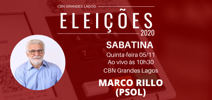 Sabatina CBN: candidato Marco Rillo do PSOL 