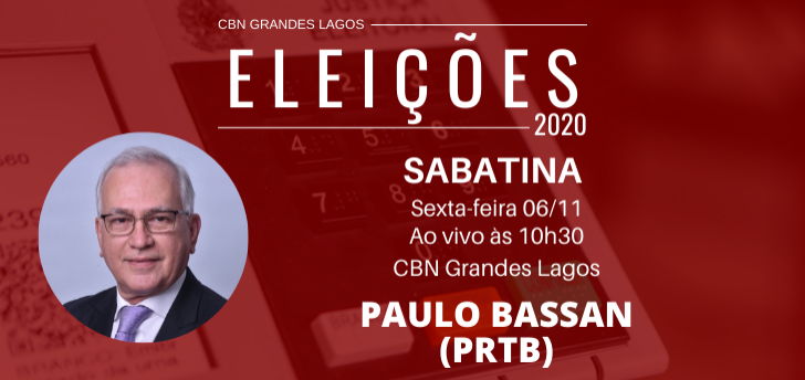 Sabatina CBN: candidato Paulo Bassan, do PRTB