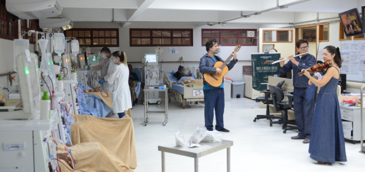 Projeto leva música instrumental a hospitais e instituições de Rio Preto