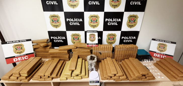 Polícia Civil apreende cerca de 120 quilos de maconha em Rio Preto
